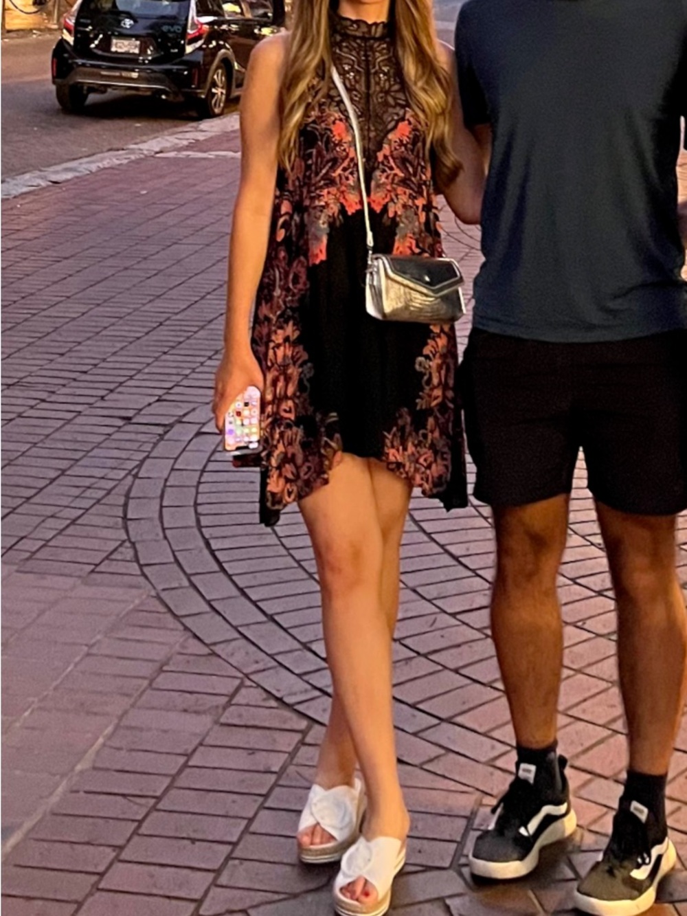 Free People Floral Mini Dress